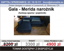 Gala - Merida narożnik z funkcją spania i pojemnikiem